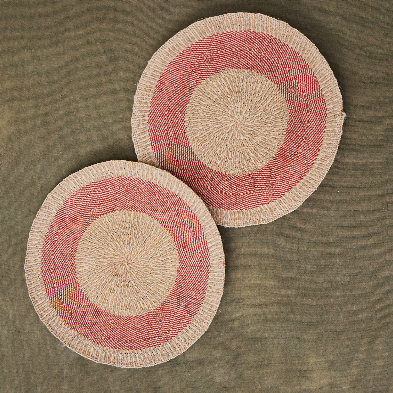 Fineweave placemat set of two  - Zebra Design