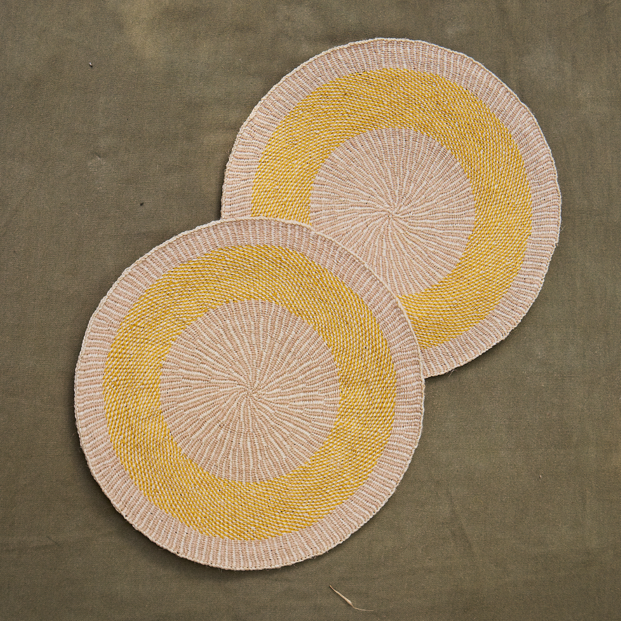 Fineweave placemat set of two  - Zebra Design