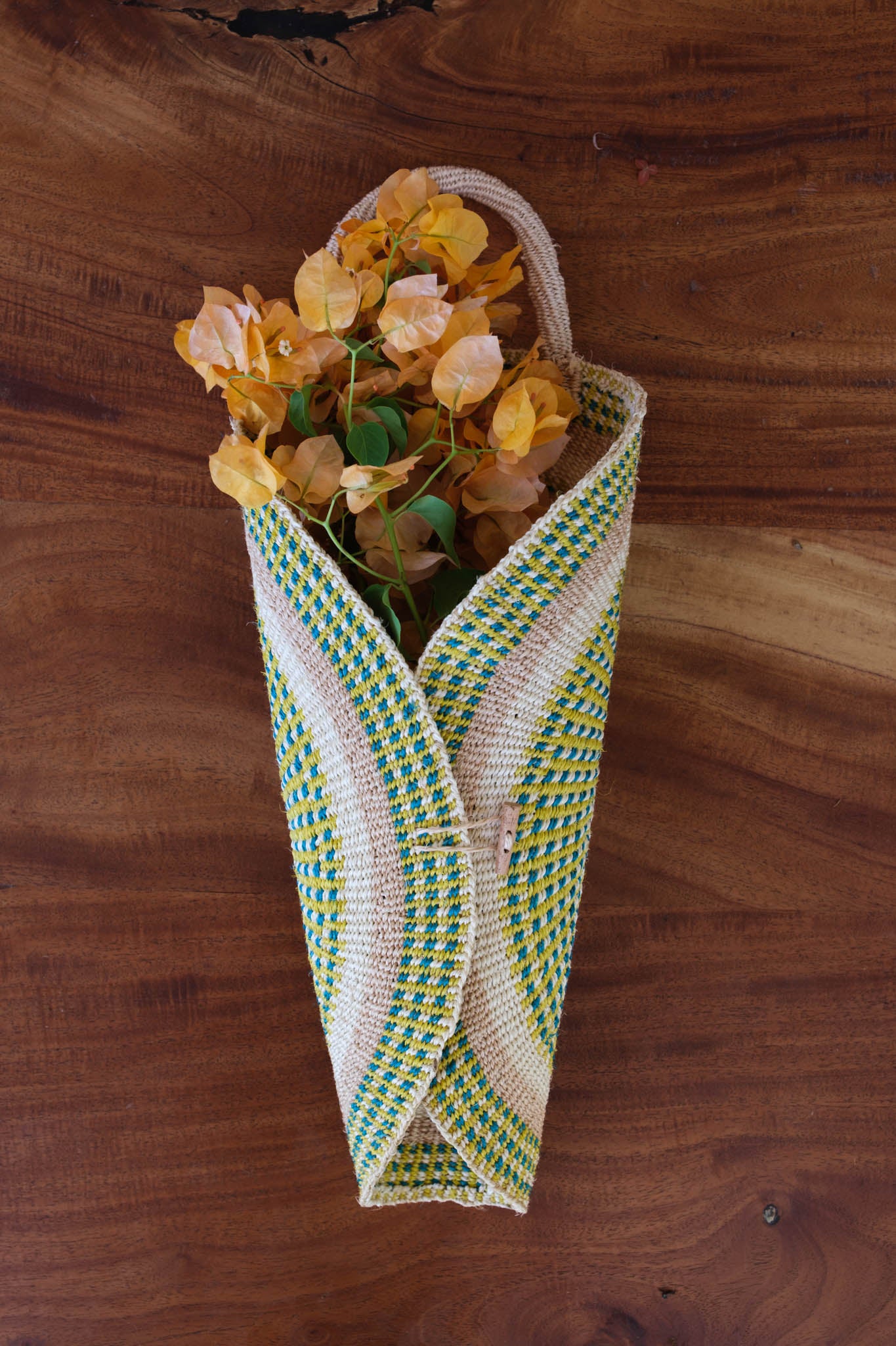 Flower Cone Basket - Dotty