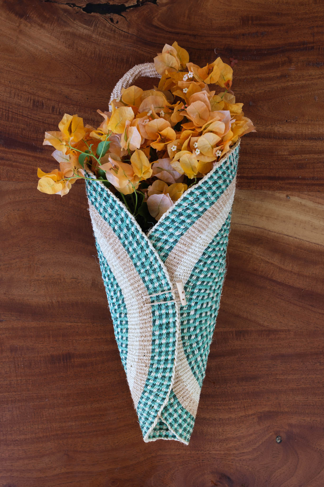Flower Cone Basket - Dotty
