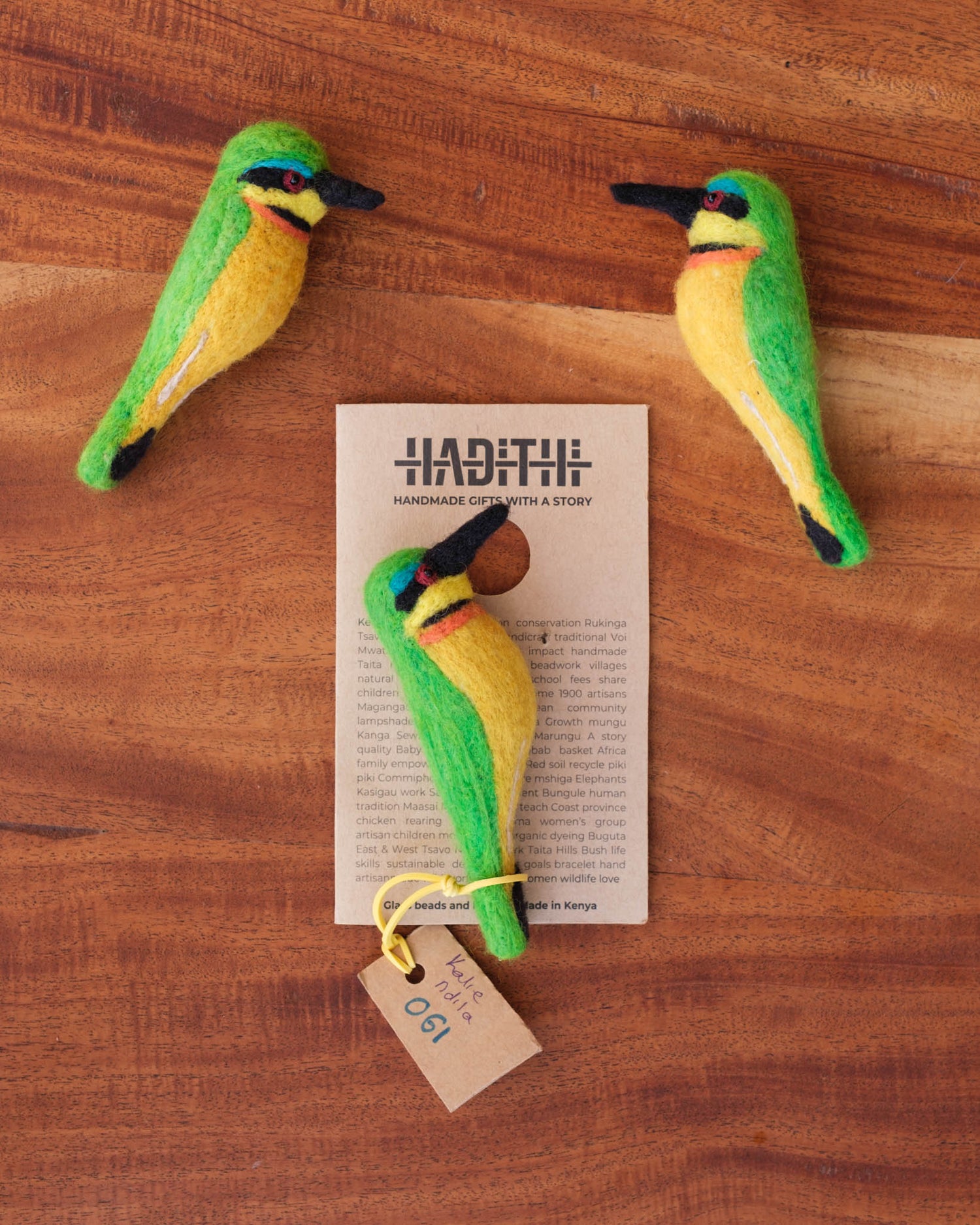Felted Bird Charms