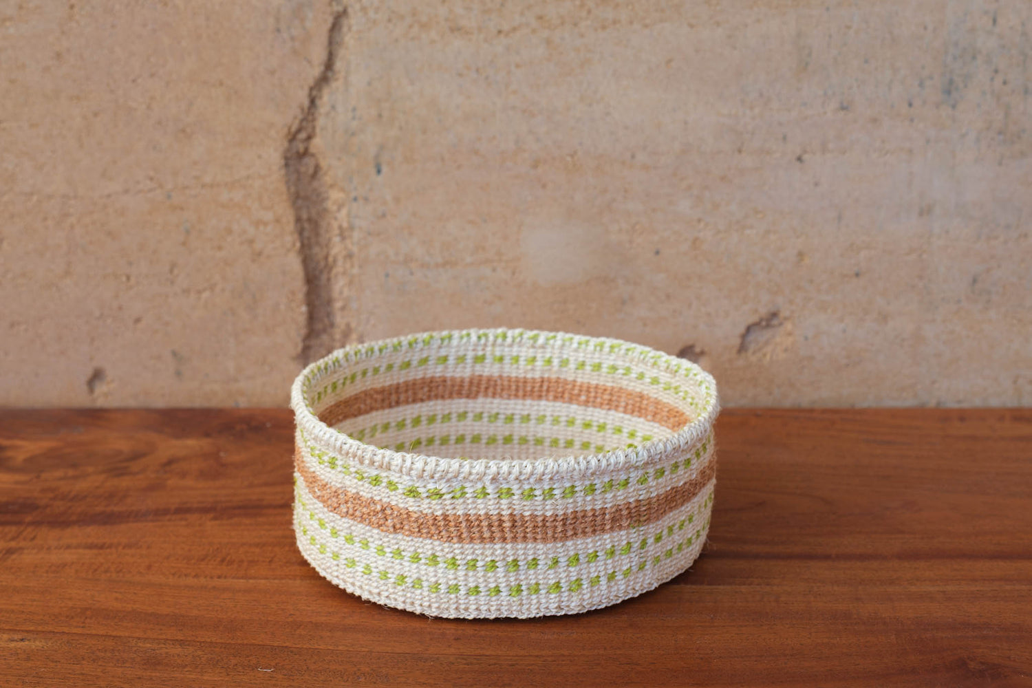 Sisal Tray Basket - Dotty