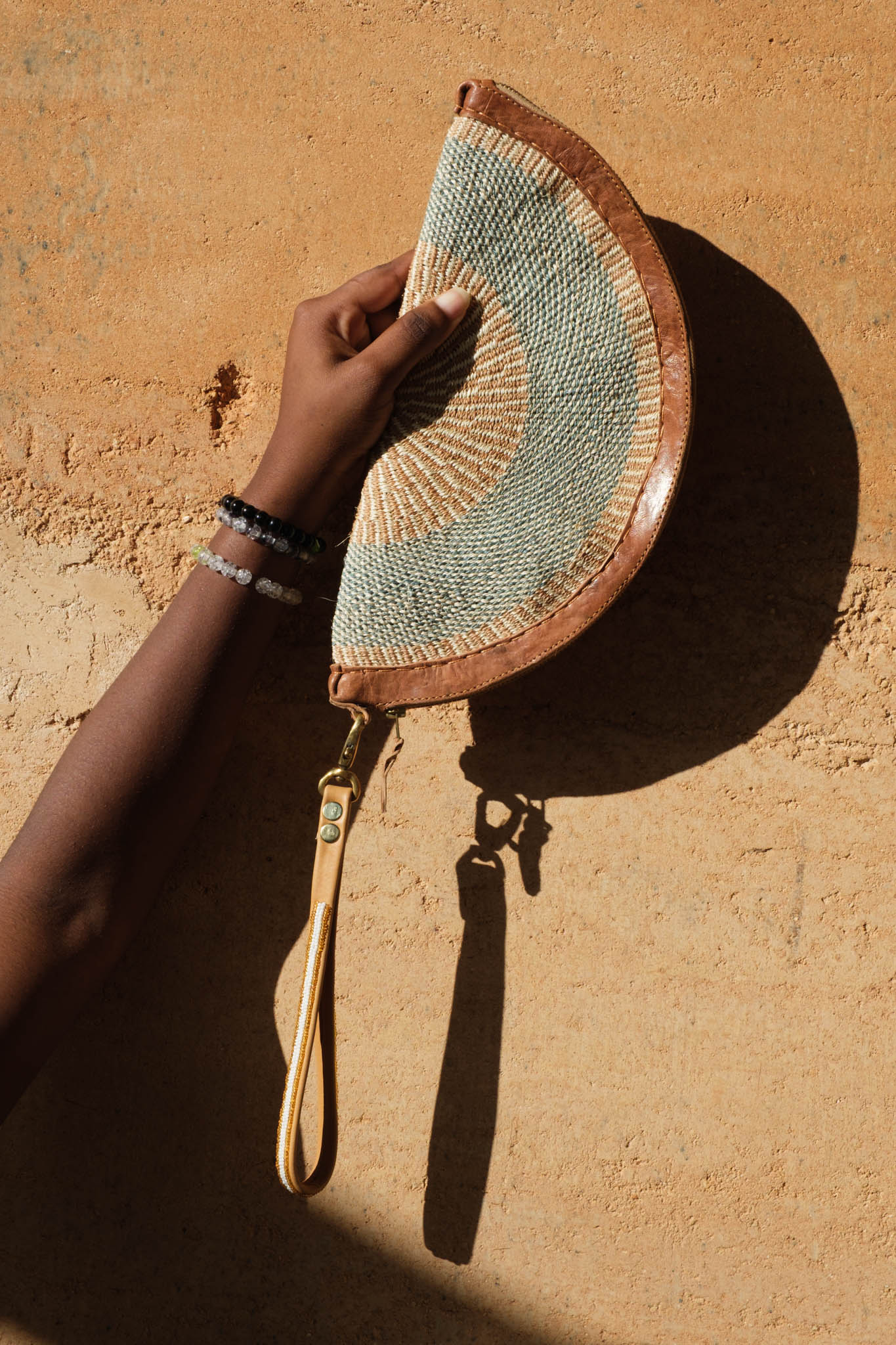 Fine Weave Clutch - Dotty