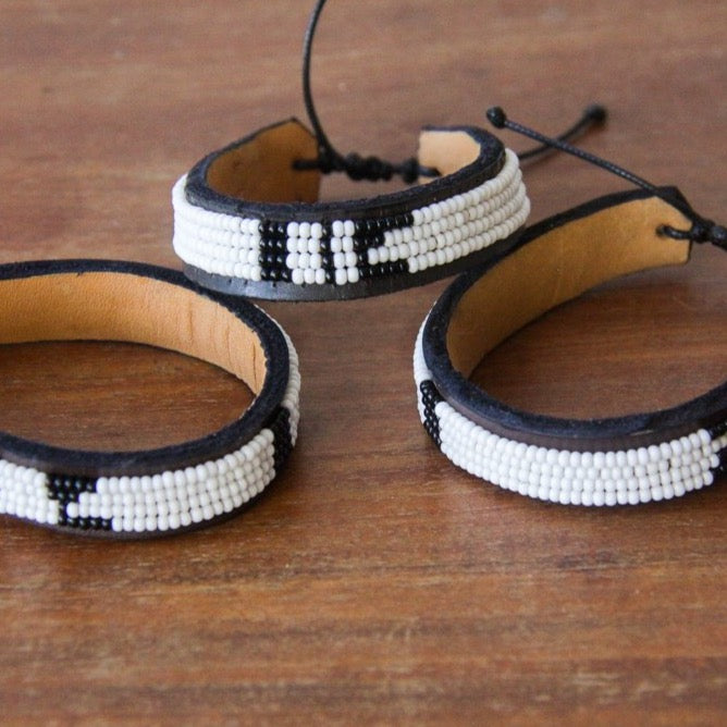 Black and white Maasai Bracelet